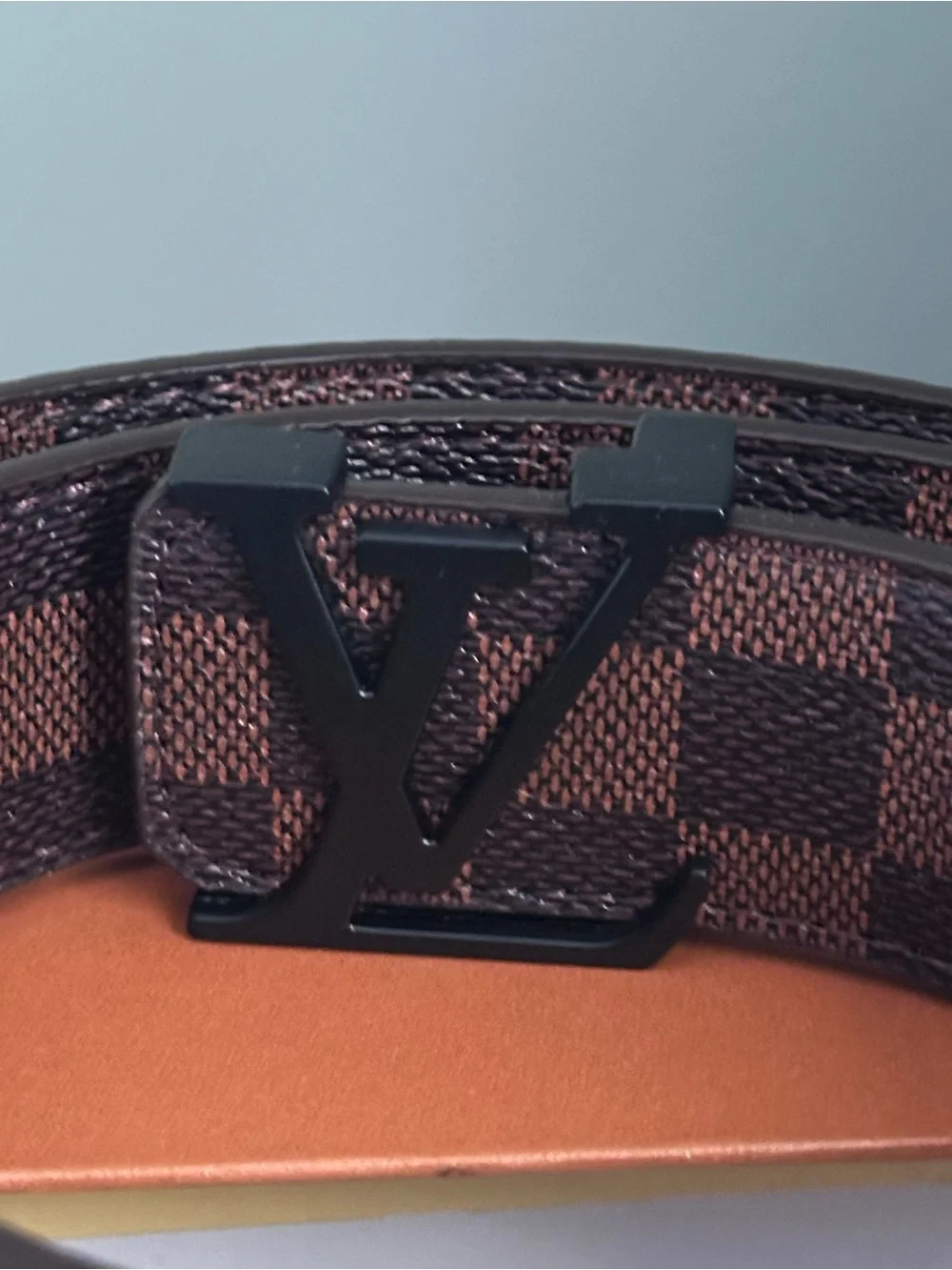 Louis Vuitton Initiales M9213 Belt 125/50 Black Leather Silver LV Buckle + Box